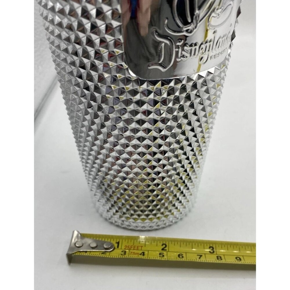Disney Parks Mickey Silver Studded Starbucks Tumbler Cup Limited Edition 2021 - Picture 16 of 16